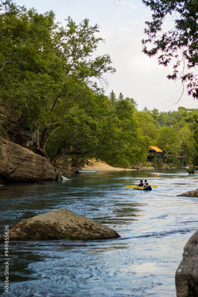 Rafting in Koprulu Canyon National Park, Turkey. Rafting in Koprulu Canyon National Park, Turkey.
