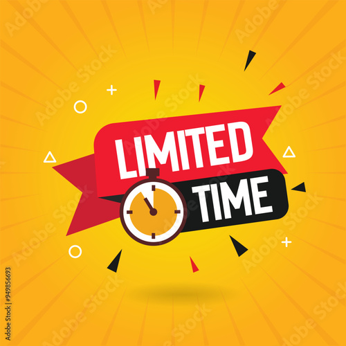 vector banner promotion for product promotion design purpose, time limited