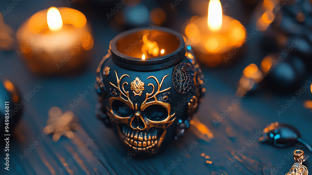 Gothic Halloween home decor with spooky elements Gothic Halloween home decor with spooky elements