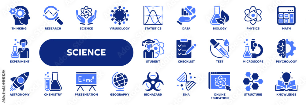 Set of vector solid icons related to science lab equipment, chemistry and medicine. Symbols for website or app ui, logo design, illustration Set of vector solid icons related to science lab equipment, chemistry and medicine. Symbols for website or app ui, logo design, illustration
