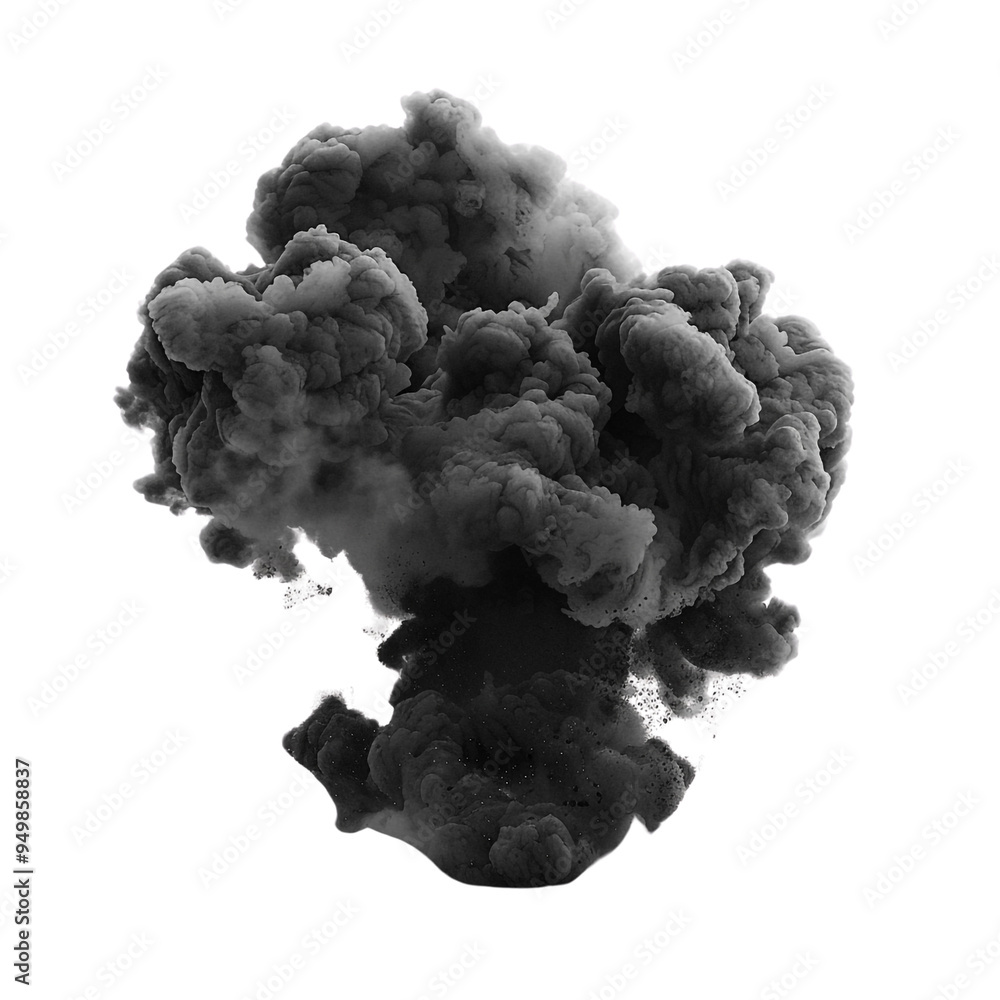 Abstract Black Smoke Cloud Abstract Black Smoke Cloud