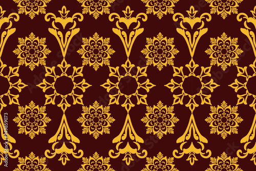 Fabric pattern abtract background Fabric Handmade embroidery pattern ethnic design, abstract American tribal fabric, modern background for rugs, pillowcases, shirts, pants, and more.