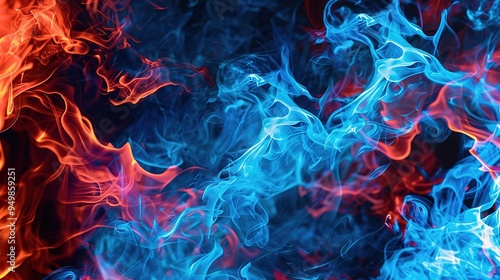 Red_Wallpaper_aesthetic_blue_flames_background