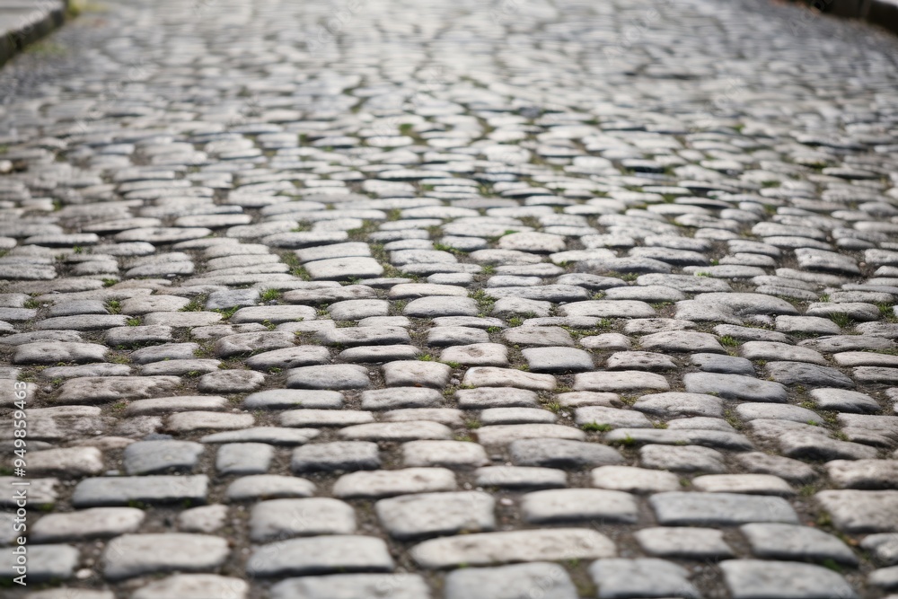 Cobblestone Street Texture: A Close-Up View Cobblestone Street Texture: A Close-Up View