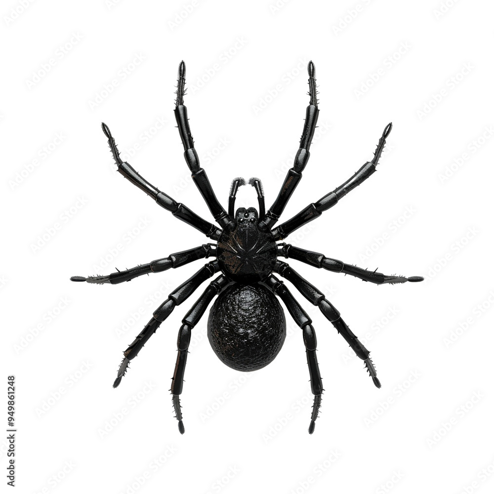 Black Spider Close Up Black Spider Close Up