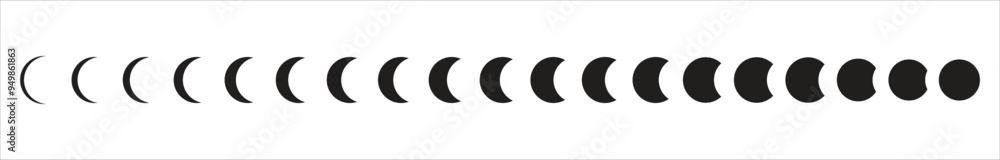 Moon logo Icon in different sizes and stlye. Vector illustration. Moon logo Icon in different sizes and stlye. Vector illustration.