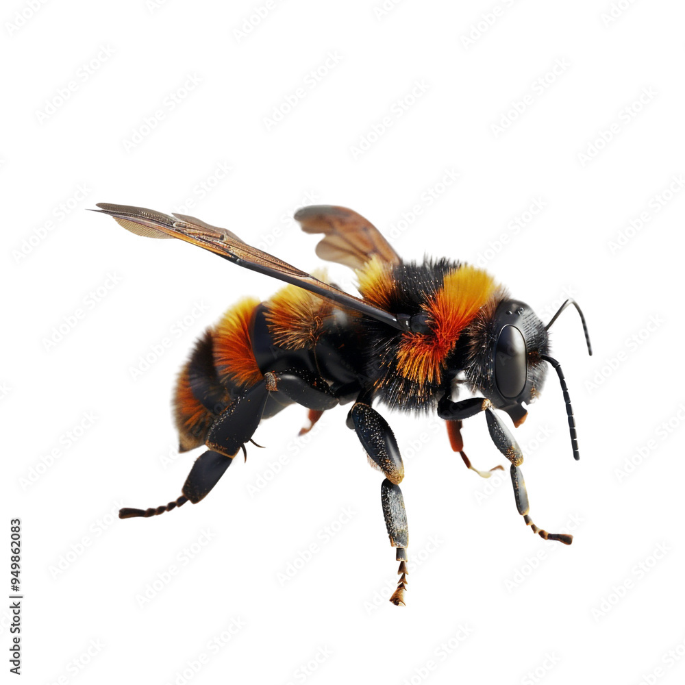 Close-up of a Bumblebee in Flight Close-up of a Bumblebee in Flight