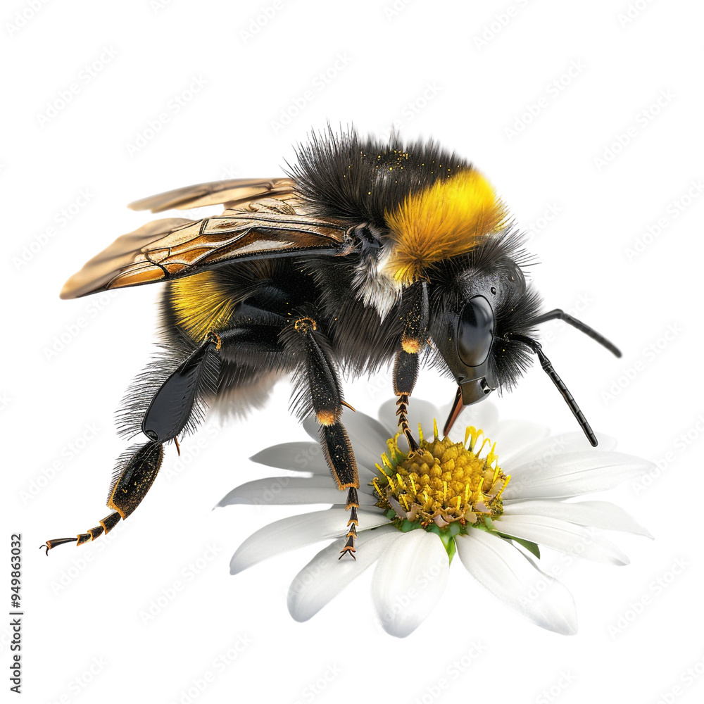 Bumblebee on a Daisy Bumblebee on a Daisy