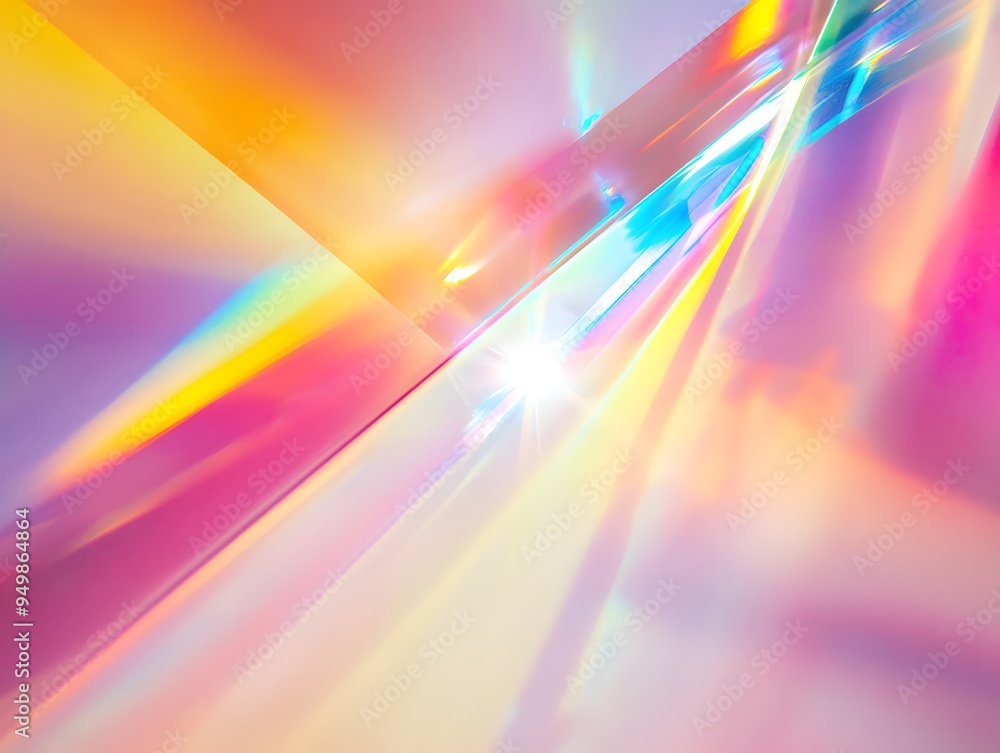 Prism Reflective Light Glass Effect Wallpaper Generative AI Prism Reflective Light Glass Effect Wallpaper Generative AI