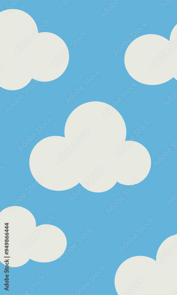 There is a beautiful blue sky adorned with fluffy white clouds in it There is a beautiful blue sky adorned with fluffy white clouds in it