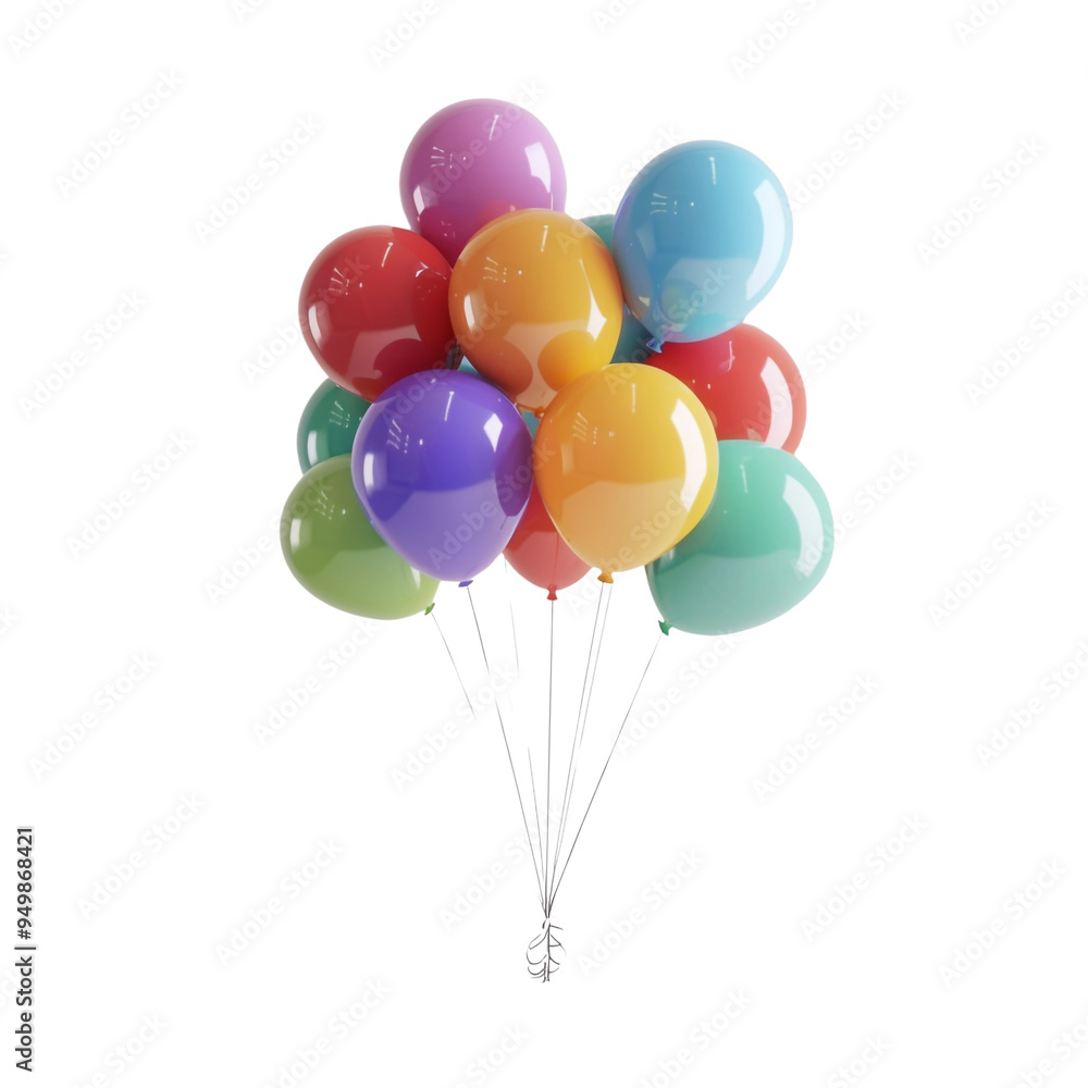 Colorful Balloons Floating in Air Colorful Balloons Floating in Air