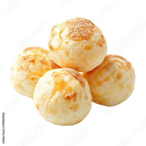 Brazilian Cheese Bread object isolated on transparent png.