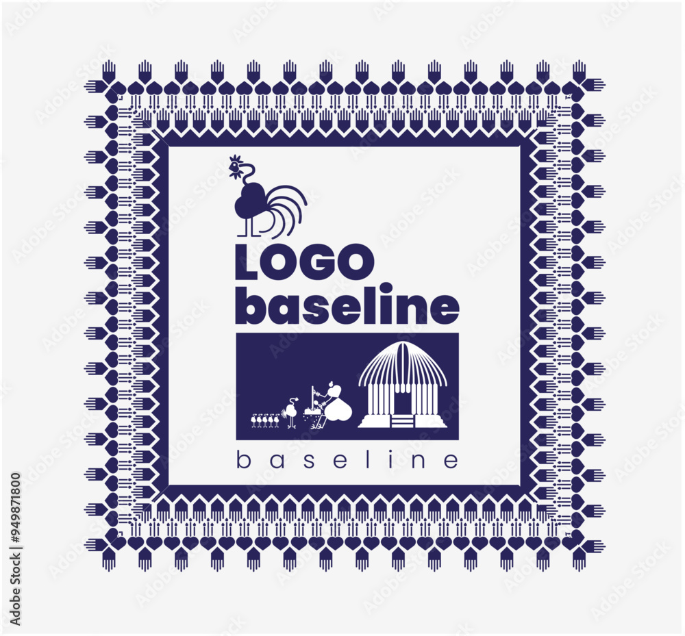 Obraz premium warli lvillage ogo