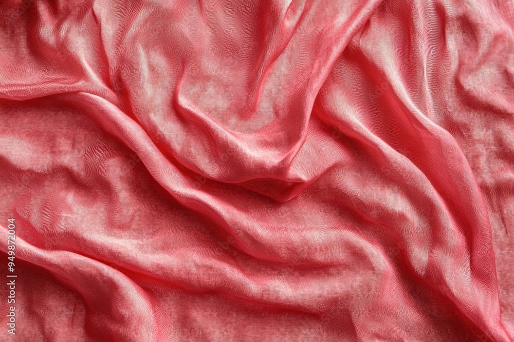 Crimson silk fabric texture with elegant waves Crimson silk fabric texture with elegant waves
