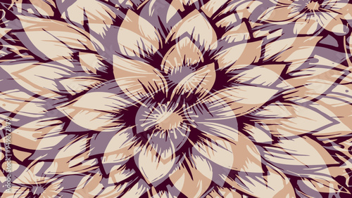 Botanical background. Abstract plant shapes. Minimalist illustration for printing on wall decorations.
