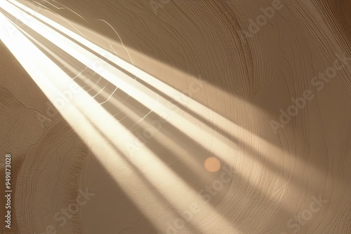 Radiant Caustics and Soft Light Streams in Natural Wallpaper Theme with Latte Color and Abstract Texture
