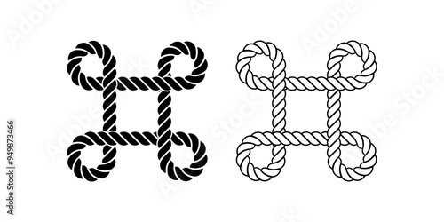 Bowen knot rope icon