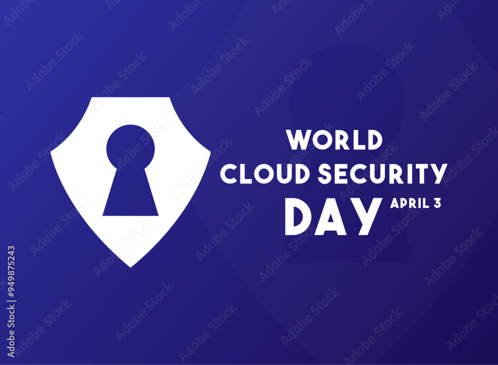World Cloud Security Day. April 3. Gradient background. World Cloud Security Day. April 3. Gradient background.