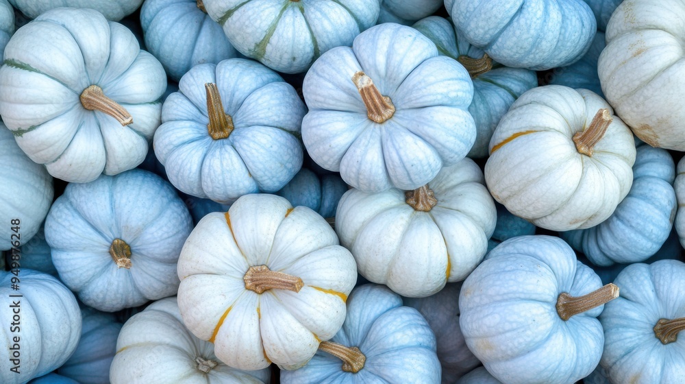 Fresh autumn white pumpkins pile for seasonal decor Fresh autumn white pumpkins pile for seasonal decor