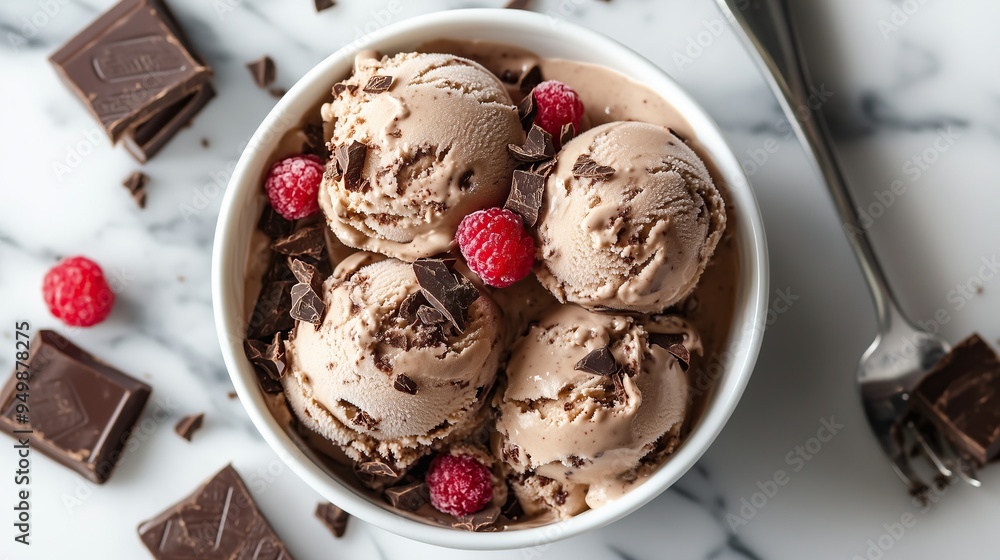 three chocolate ice cream three chocolate ice cream
