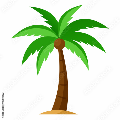 Coconut tree vector illustration