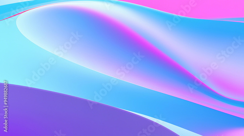 Trendy Minimalistic Fluid Blurred Gradient Background. Abstract 3d render