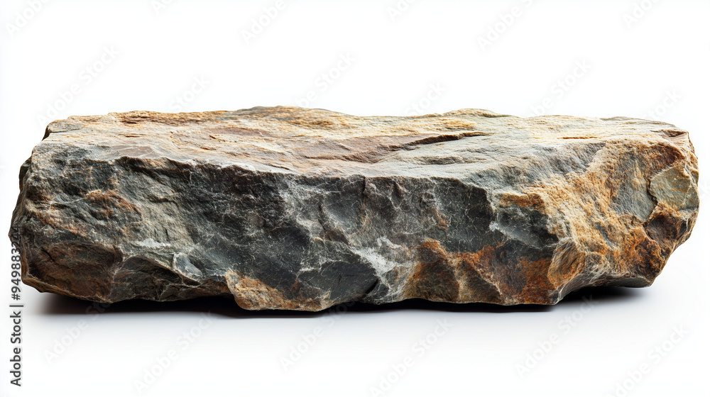 Rough Stone Slab. A raw, textured slab of natural stone showcasing earthy colors and rugged edges, ideal for construction or landscaping use. Rough Stone Slab. A raw, textured slab of natural stone showcasing earthy colors and rugged edges, ideal for construction or landscaping use.