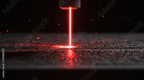 Laser amplification in engraving, visualizing the precision and depth achieved in engraving with amplified laser beams