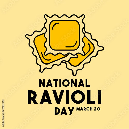 National Ravioli Day. March 20.