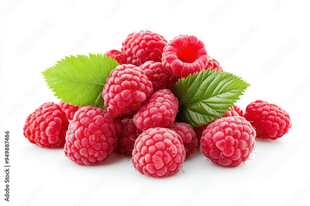stack of fresh raspberries with leaves isolated on white background --ar 3:2 --v 6.1 Job ID: e6b0abb3-9a71-40e9-a48d-06329ab2f1d6 stack of fresh raspberries with leaves isolated on white background --ar 3:2 --v 6.1 Job ID: e6b0abb3-9a71-40e9-a48d-06329ab2f1d6