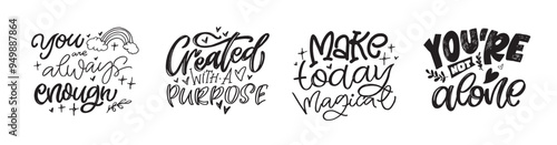 Funny trendy printable hand drawn doodle lettering quote . Lettering for t-shirt design, mug print, bag print, clothes fashion. 100% hand drawn vector image.