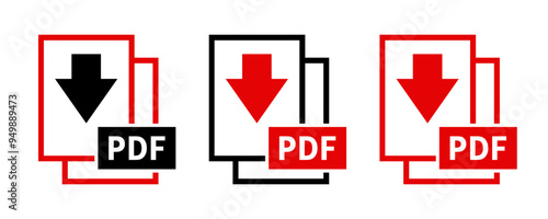 ikony pobierania plików PDF