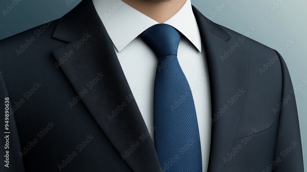 Business men's suit with a blue tie. A template to add to a portrait. Business men's suit with a blue tie. A template to add to a portrait.