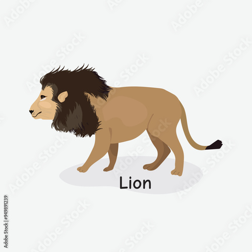 Lion Vector Illustration: King of Jungle