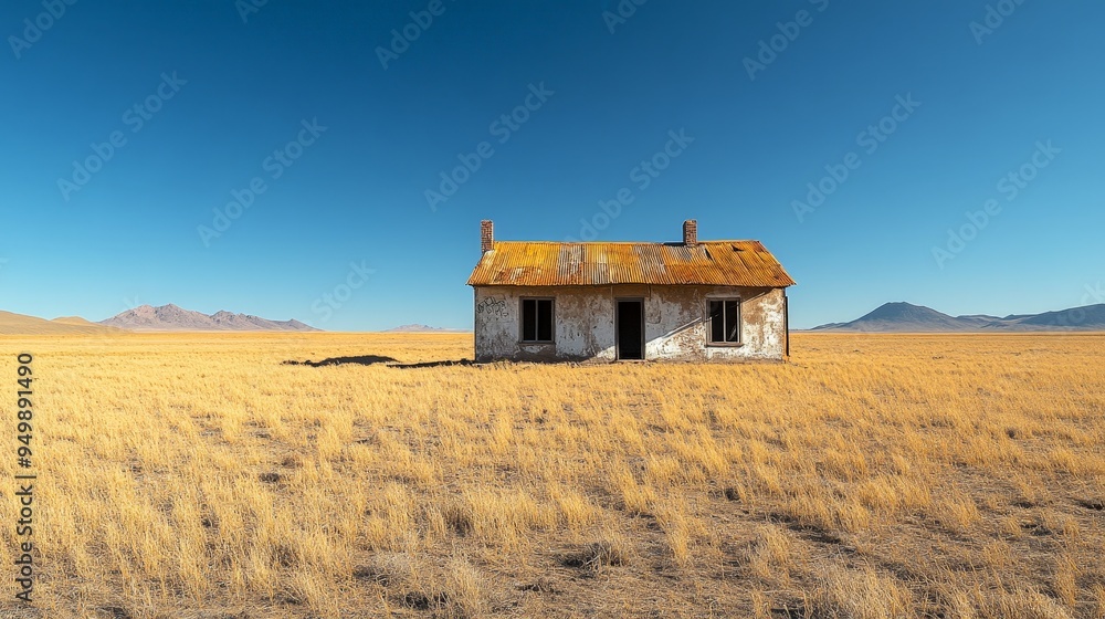 Deserted Rural House in the Mexican Northern Desert Deserted Rural House in the Mexican Northern Desert