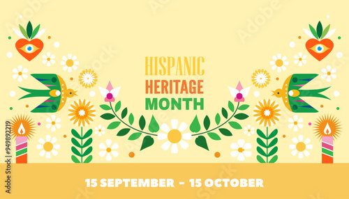 National hispanic heritage month banner