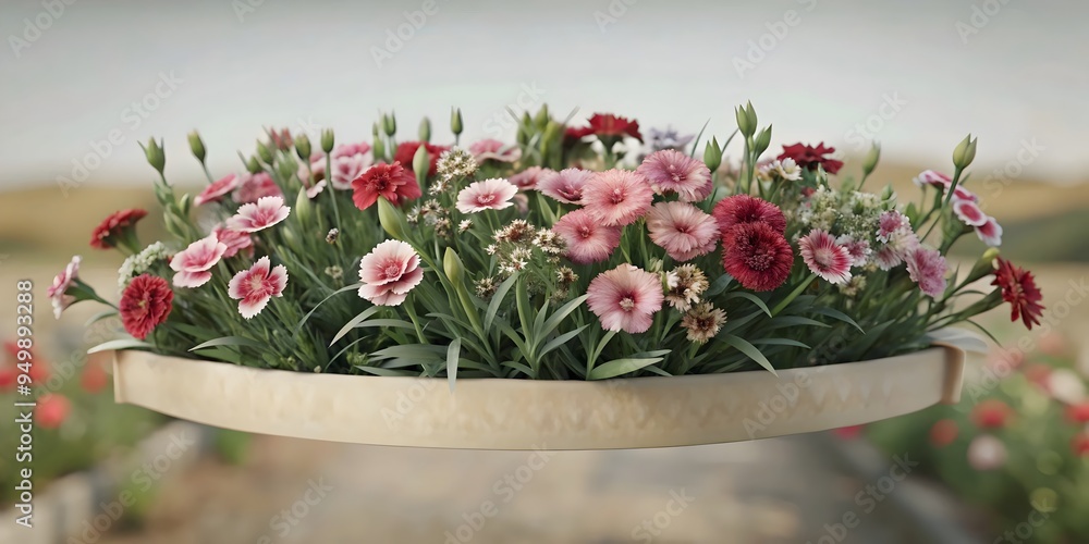 Beautiful Vibrant Carnation Flowers Arrangement Garden Blooms Outdoor Nature Beautiful Vibrant Carnation Flowers Arrangement Garden Blooms Outdoor Nature