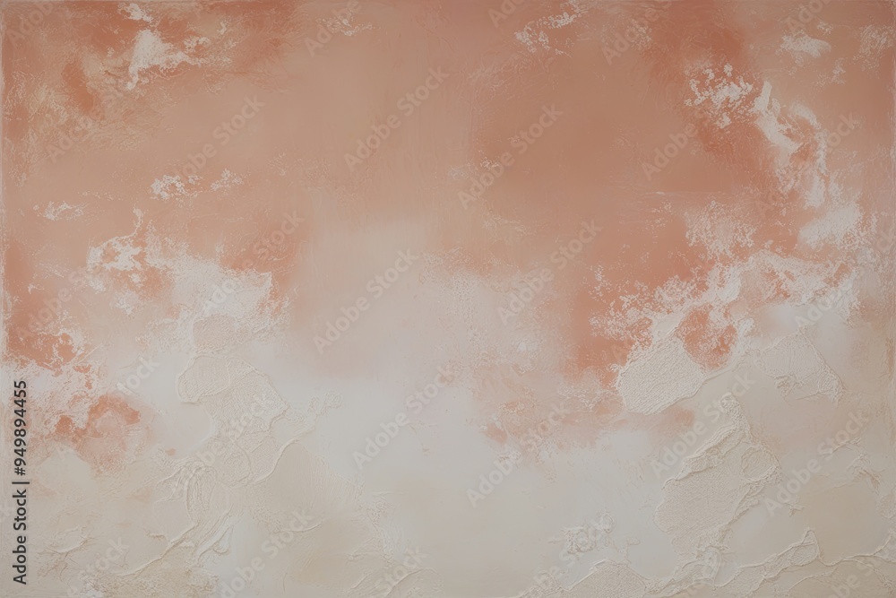 Fototapeta premium Elegant Muted Peach and Off White Textured Background with Vintage Ivory Finish