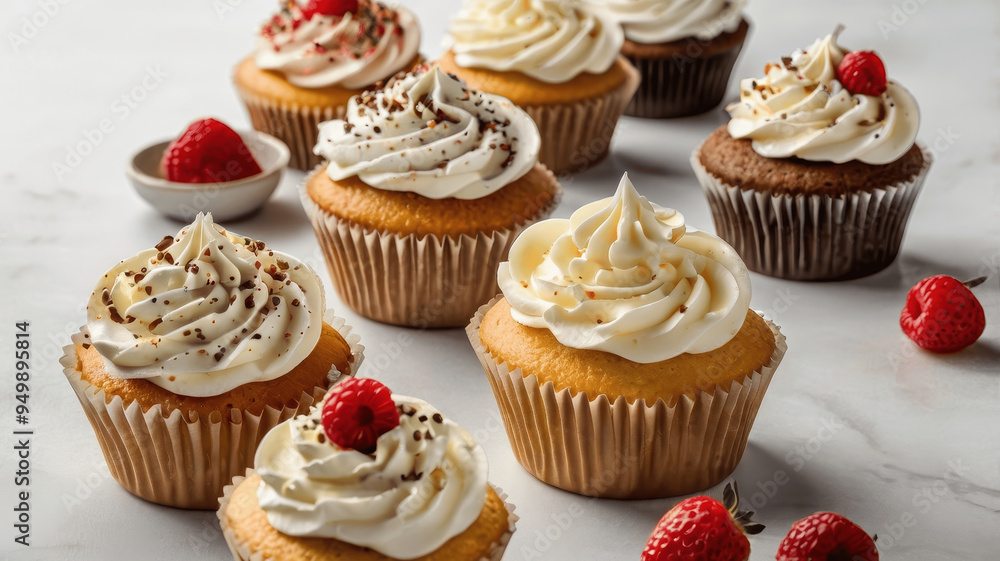 cupcakes with strawberrys cupcakes with strawberrys