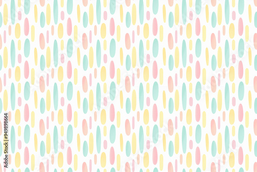 Wallpaper Mural パステルカラー、抽象的なペイントストロークのシームレスパターン背景 Torontodigital.ca