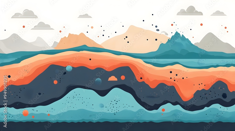 Infographic showcasing the relationship between tectonic plate ...
