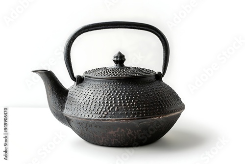 Antique teapot isolated on white background