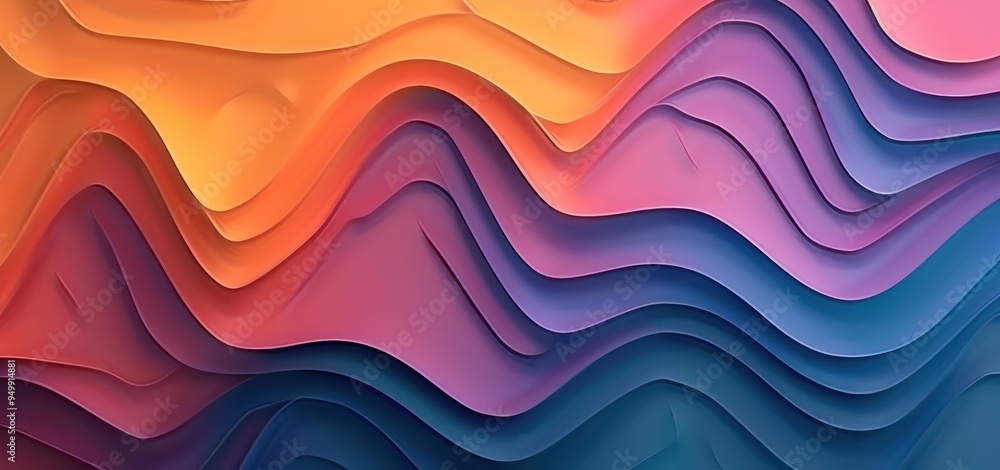Fototapeta premium Abstract Colorful Waves