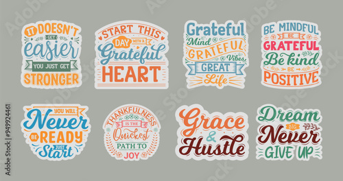  Inspirational and Motivational Sticker Bundle