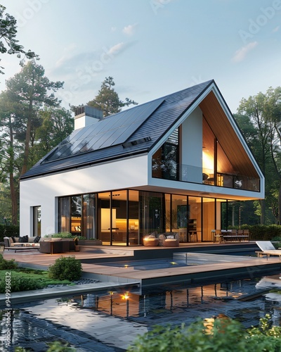Modern eco-friendly house