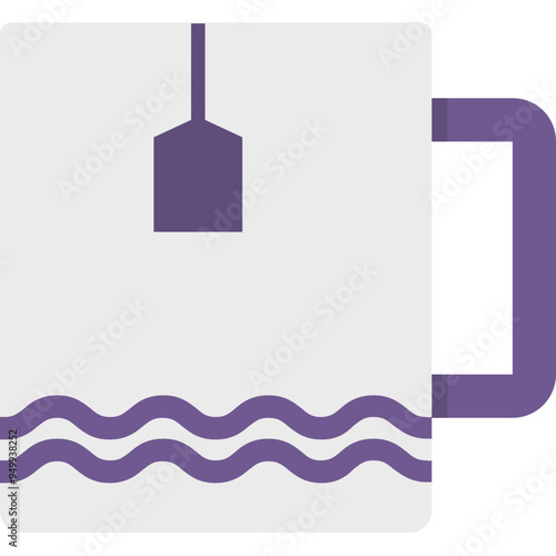 Tea Mug vector icon in flat style 