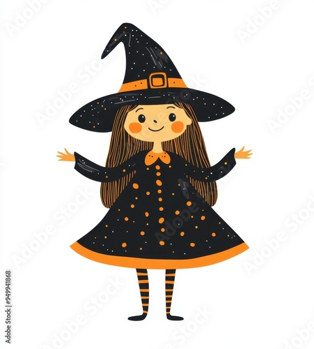 Halloween characters white background