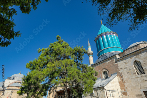 Mevlana Museum and mausoleum in Konya, Turkey. photo