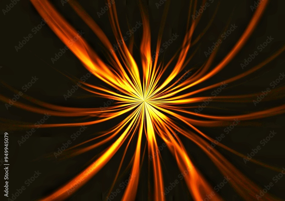 Obraz premium fire background. abstract fractal background a computer-generated 2D illustration, texture