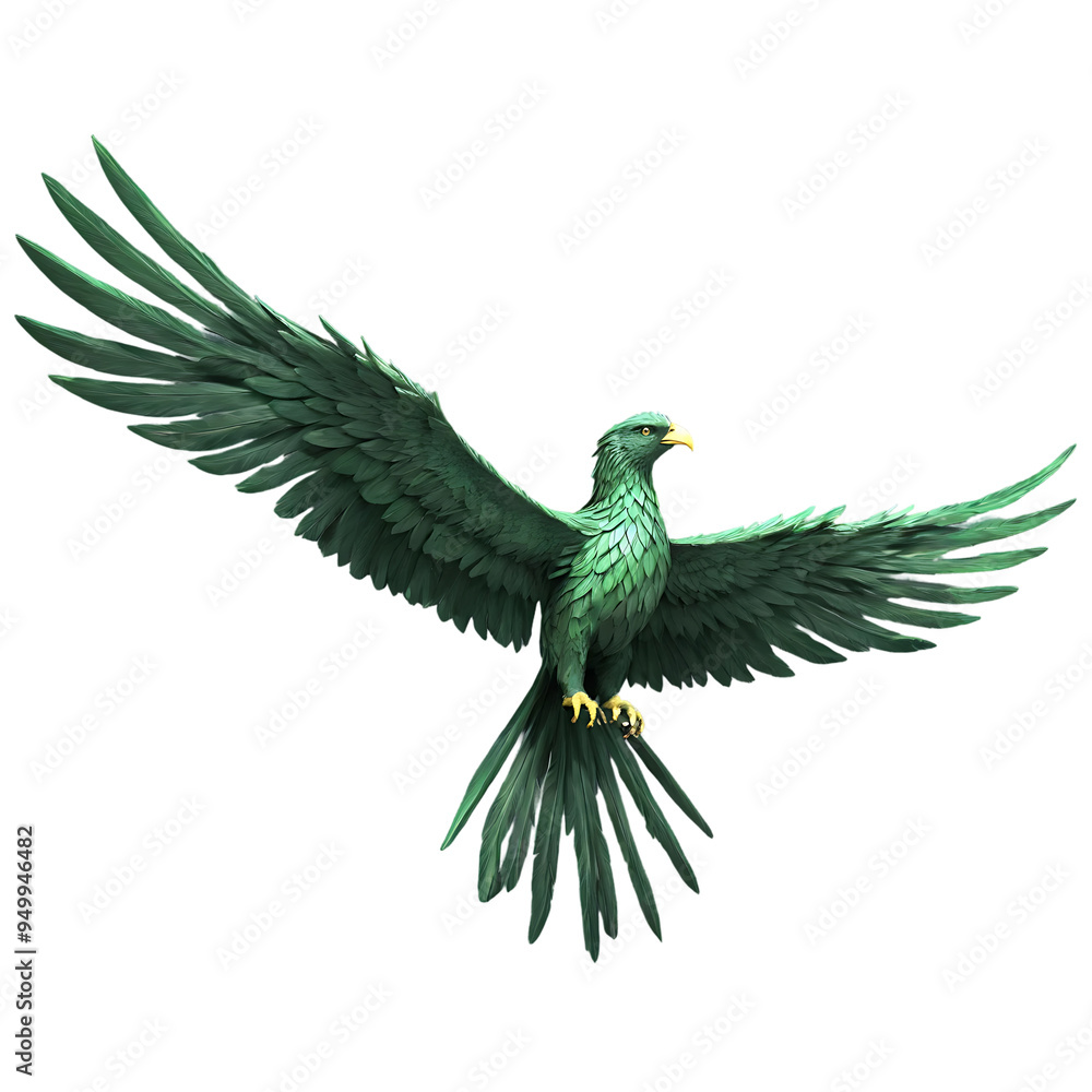 Obraz premium peacock feather isolated on white